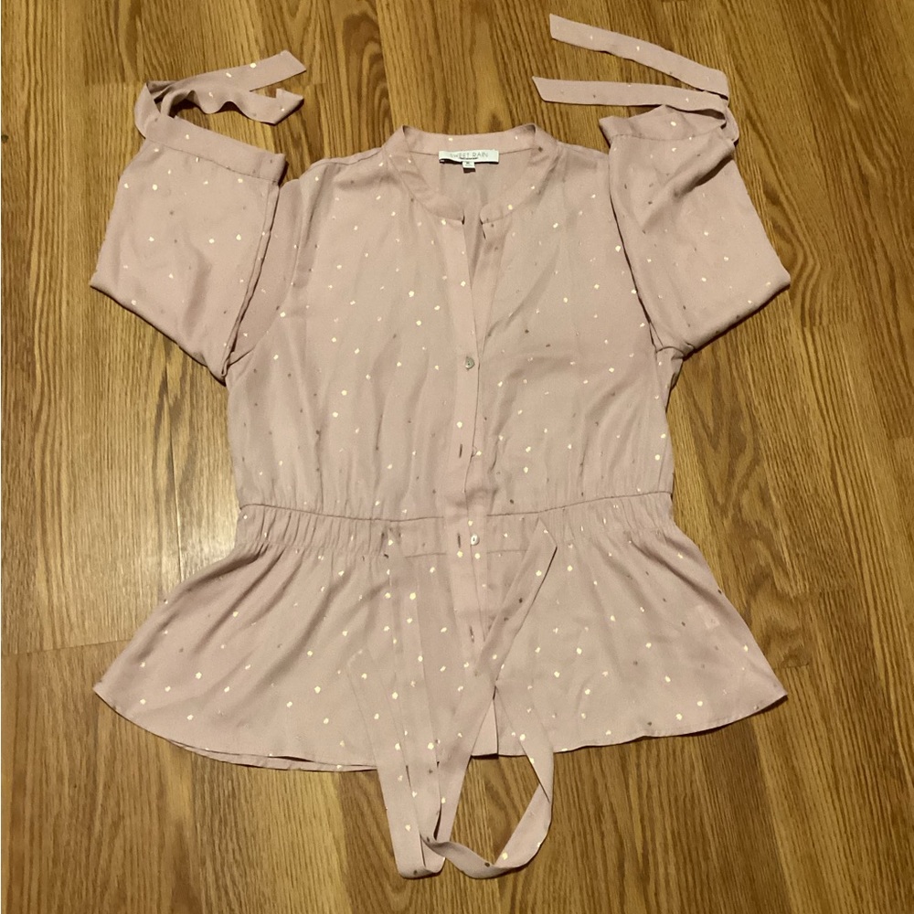 Women’s of button blouse size XL brand sweet rain color light pink 3/4 sleeve